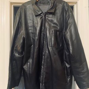 Leather coat